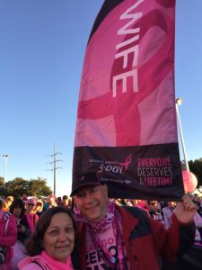At the 2014 Susan G. Komen 3-Day for the Cure