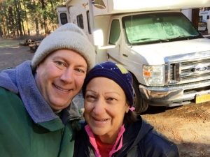 In Yosemite National Park on Christmas Day, 2014, with our rented Class C motorhome, "Sunny"