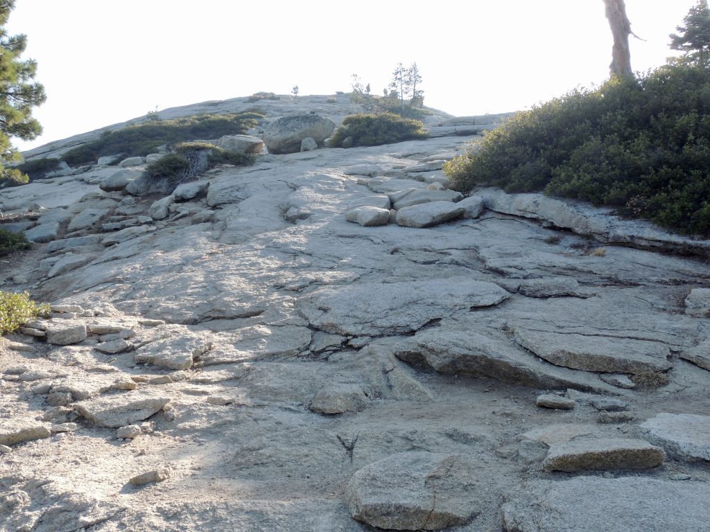 Final climb up Sentinel Dome