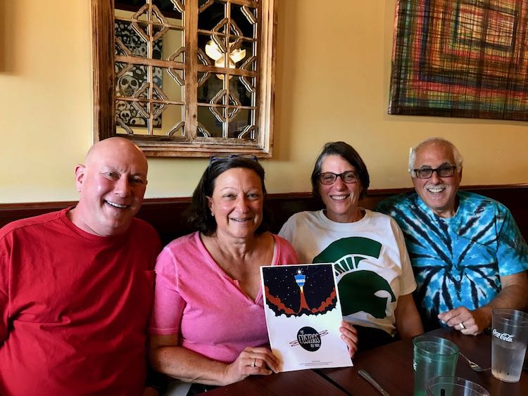 With Paul & Nancy at lunch in Lansing